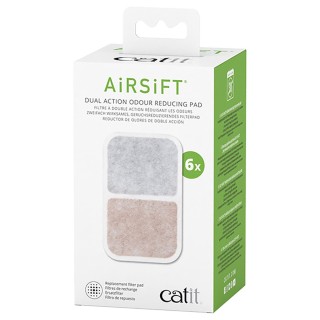 Catit Airsift Dual Action Geruchsreduzierendes Pad - 6 Stück