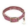 Trendfährte Hundehalsband Paracord [XXS: 23-30 cm x 24 mm - Bordeaux]