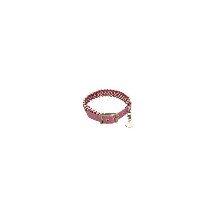 Trendfährte Hundehalsband Paracord [XL: 48-55 cm x 30 mm - Bordeaux]