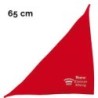 Schecker - Besticktes Halstuch kleiner König + Krone + Name [65cm - Rot]