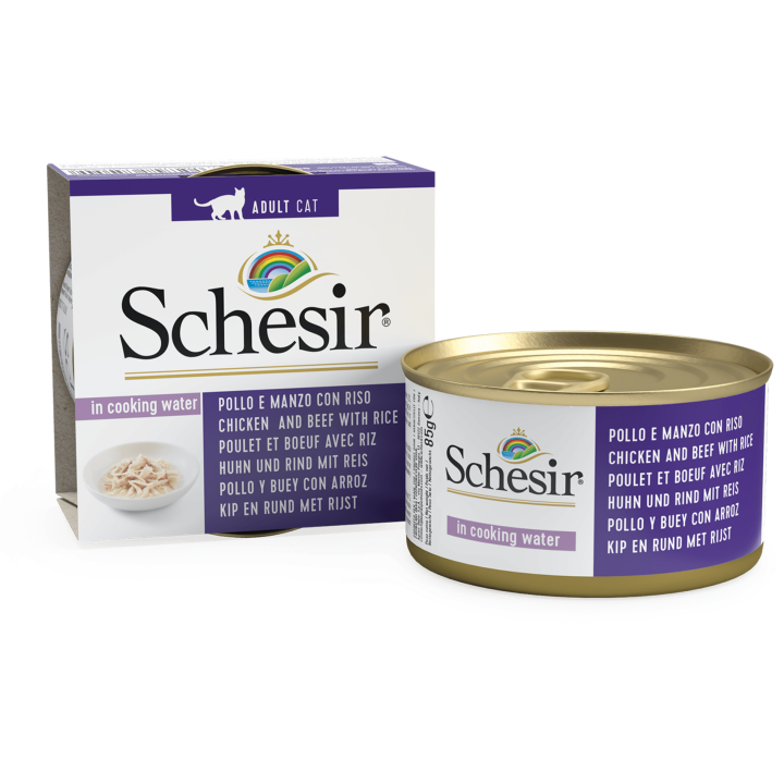 Schesir Dose Natural 85g - Huhn und Rind