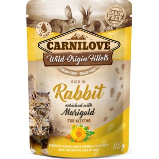 Carnilove Wild-Origin Fillets 'Rich in Rabbit' - Kitten - 85 g
