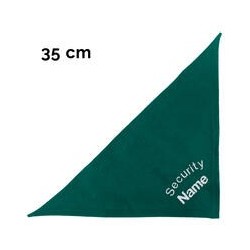 Schecker - Besticktes Halstuch Security + Name [35cm - Petrol]