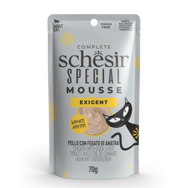 Schesir Special Exigent 12 x 70 g - Huhn mit Entenleber