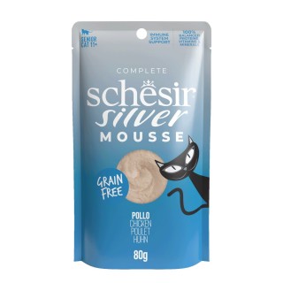 Schesir Silver Mousse 12 x 80 g - Huhn