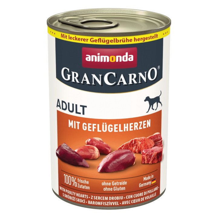 animonda GranCarno Original Adult 6 x 400 g - mit Geflügelherzen