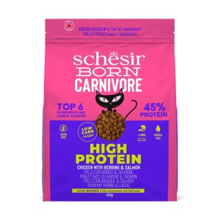 Schesir Born Carnivore High Protein Huhn mit Hering & Lachs - 255 g