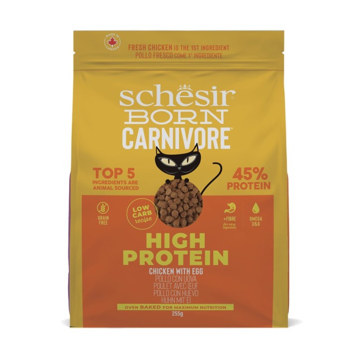 Schesir Born Carnivore High Protein Huhn mit Ei - 255 g