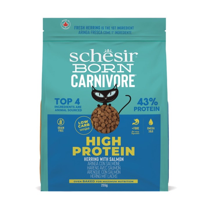 Schesir Born Carnivore High Protein Hering mit Lachs - Sparpaket: 2 x 255 g