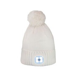 Bommelmütze mit LED-Licht