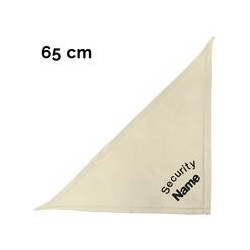 Schecker - Besticktes Halstuch Security + Name [65cm - Beige]