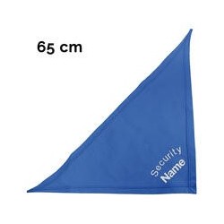 Schecker - Besticktes Halstuch Security + Name [65cm - Royalblau]