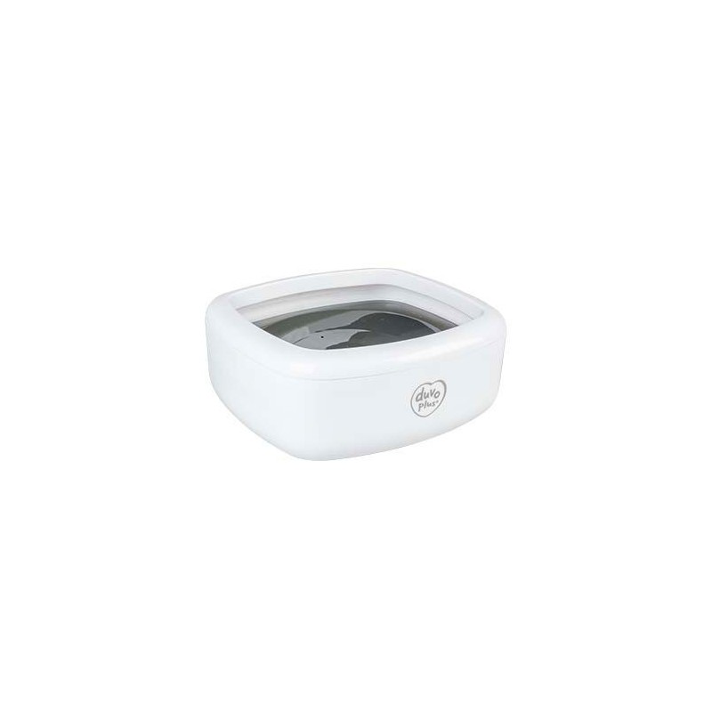 Duvo+ Auslaufsicherer Trinknapf - 1500 ml - 21 x 20 x 8,5 cm - Weiß/Grau