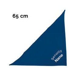 Schecker - Besticktes Halstuch Security + Name [65cm - Blau]