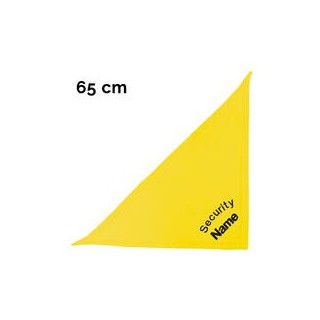 Schecker - Besticktes Halstuch Security + Name [65cm - Gelb]