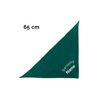 Schecker - Besticktes Halstuch Security + Name [65cm - Petrol]