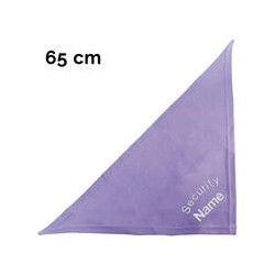 Schecker - Besticktes Halstuch Security + Name [65cm - Flieder]