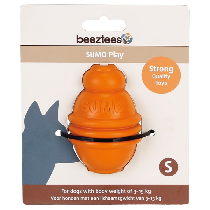 beeztees Hundespielzeug Sumo Play - Größe S: Ø 6 x H 8 cm