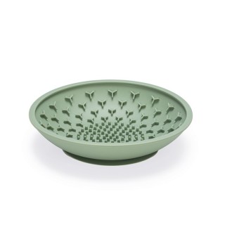 beeztees Silikon Schleckmatte Schale - grün: L 19 x B 19 x H 4,5 cm