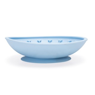 beeztees Silikon Schleckmatte Schale - hellblau: L 19 x B 19 x H 4,5 cm