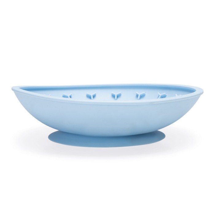 beeztees Silikon Schleckmatte Schale - hellblau: L 19 x B 19 x H 4,5 cm