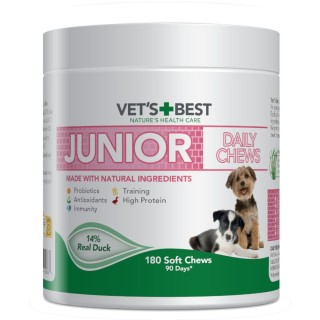 Vet's Best Junior Daily Chews Ente - 400 g (180 Chews)