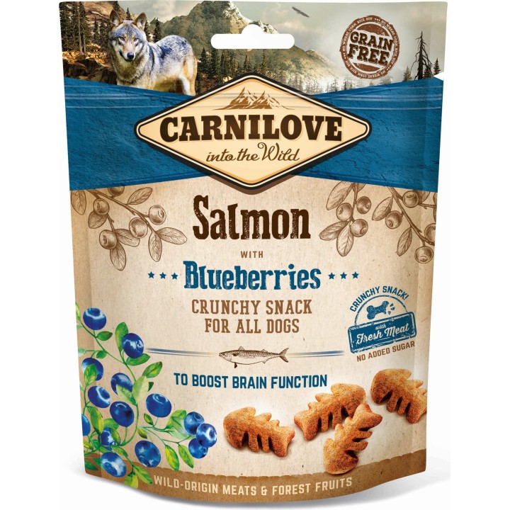 Carnilove Crunchy Snack Salmon with Blueberries - 200 g
