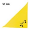 Schecker - Besticktes Halstuch 2 Knochen + Name [35cm - Gelb]