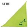 Schecker - Besticktes Halstuch 2 Knochen + Name [50cm - Kiwi]