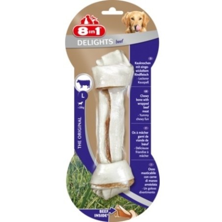 8IN1 Beef Delights Kauknochen L