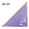 Schecker - Besticktes Halstuch 2 Knochen + Name [50cm - Flieder]