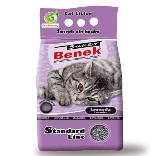 BENEK Super Katzenstreu Compact Line Lavendel 5 L