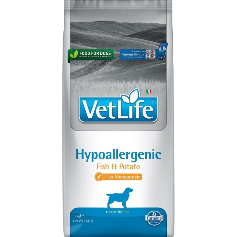 FARMINA Vet Life Hypoallergenic Fish &amp, Potato Hund 12 kg