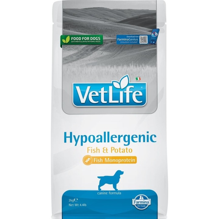 FARMINA Vet Life Hypoallergenic Fish &amp, Potato Hund 2 kg