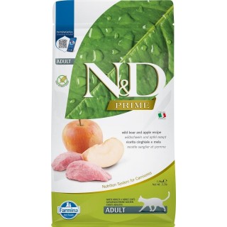 FARMINA N&amp,D Boar &amp, Apple Adult Cat 1.5 kg