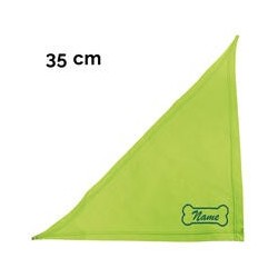 Schecker - Besticktes Halstuch Knochen + Name [35cm - Kiwi]
