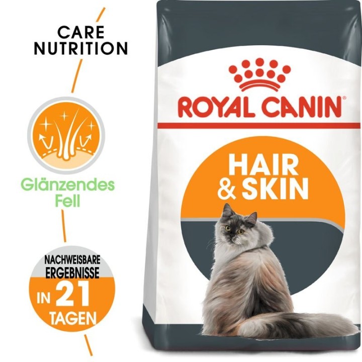 ROYAL CANIN Hair &amp, Skin Care Katzenfutter trocken für gesundes Fell 10 kg