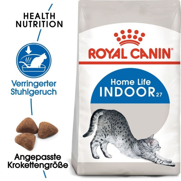 ROYAL CANIN INDOOR 27 Trockenfutter für Wohnungskatzen 4 kg