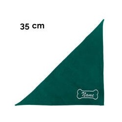 Schecker - Besticktes Halstuch Knochen + Name [35cm - Petrol]