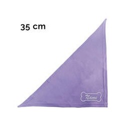 Schecker - Besticktes Halstuch Knochen + Name [35cm - Flieder]