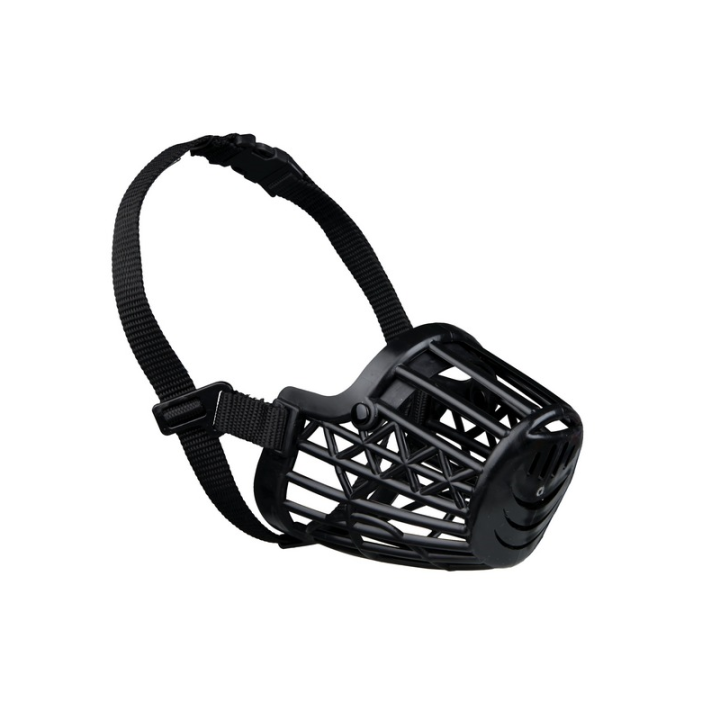 TRIXIE Kunststoffmaulkorb Größe M 22 cm schwarz