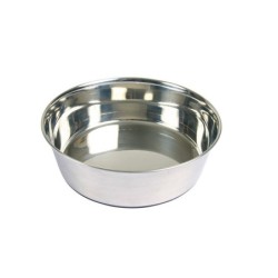 TRIXIE Edelstahlschüssel mit Gummiboden 0,5 l/14cm