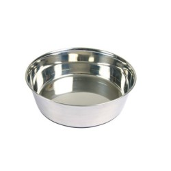 TRIXIE Edelstahlschüssel mit Gummiboden 1,7 l/21cm