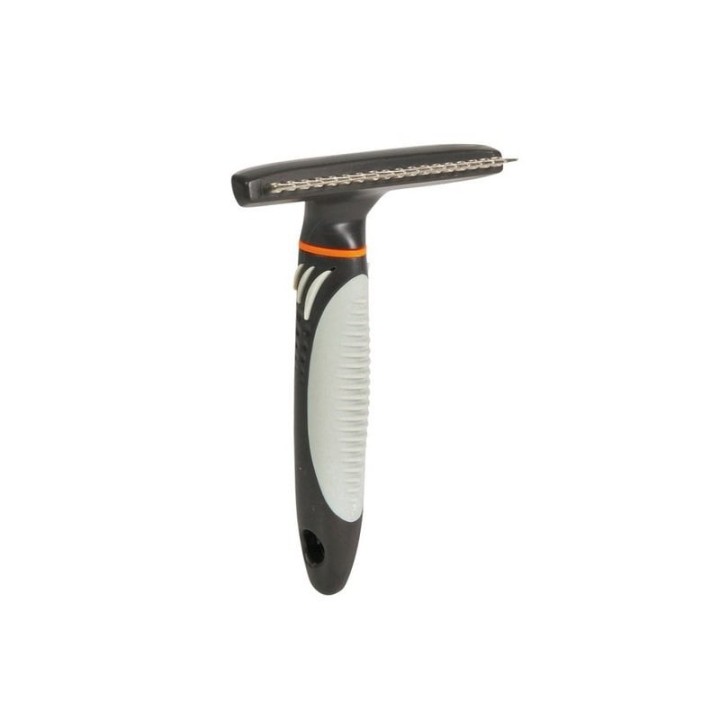 TRIXIE Metallkamm mit rotierenden Zinken für kurzhaarige Hunde 10 × 15 cm