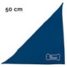 Schecker - Besticktes Halstuch Knochen + Name [50cm - Blau]