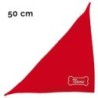 Schecker - Besticktes Halstuch Knochen + Name [50cm - Rot]