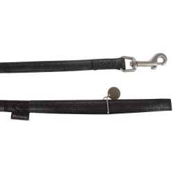 ZOLUX Leine mac Leder 20 mm / 1,2 m schwarz