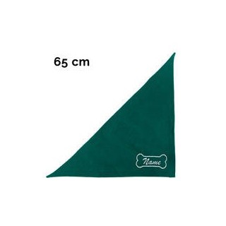 Schecker - Besticktes Halstuch Knochen + Name [65cm - Petrol]