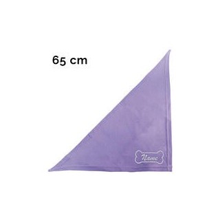 Schecker - Besticktes Halstuch Knochen + Name [65cm - Flieder]