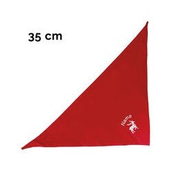 Schecker - Besticktes Weihnachts-Halstuch Rentier + Name [35cm - Rot]